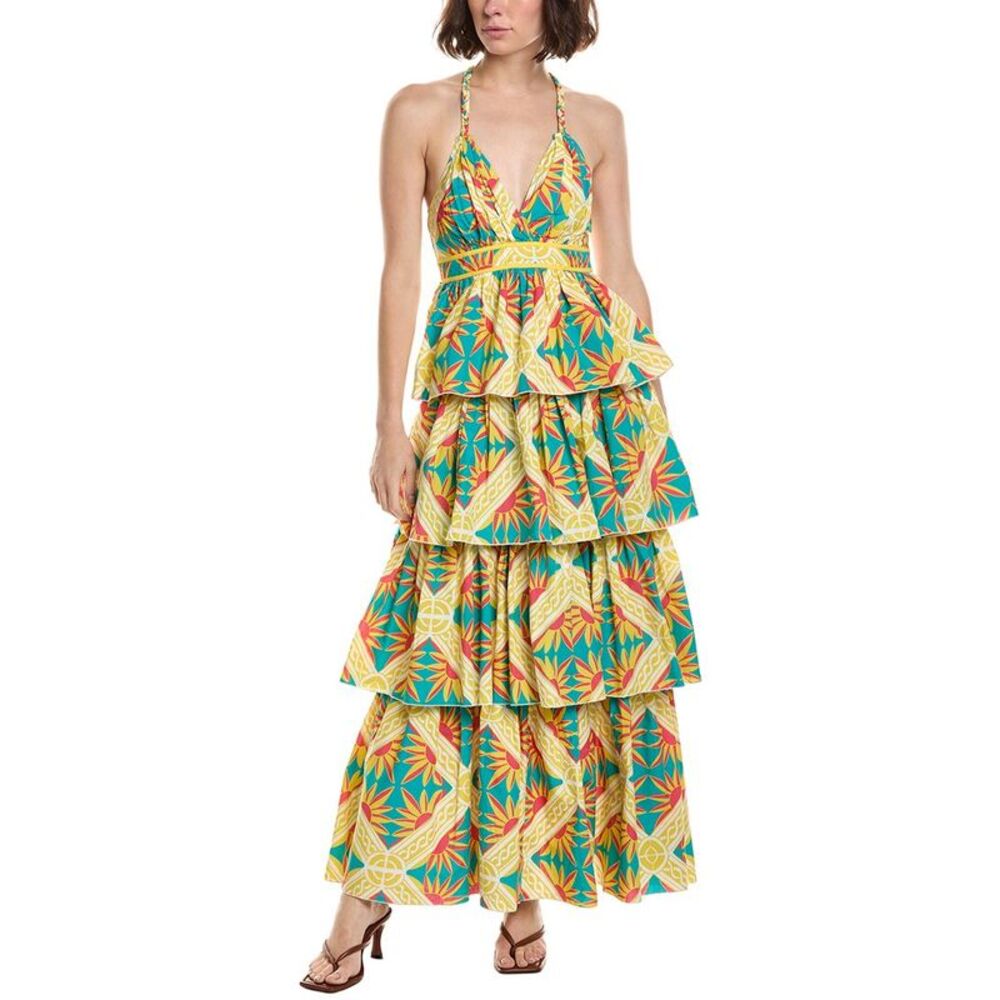 Ro's Garden Womens  Nevada Maxi Dress, Yellow
